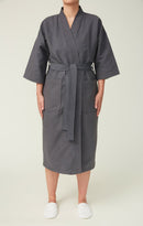 Basic Chamois Microfiber Kimono Bathrobe