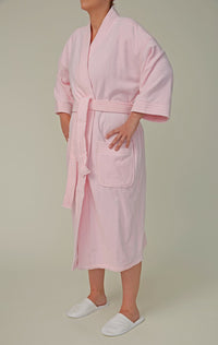 Basic Velour Terry Kimono Bathrobe