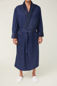 Microfiber Shawl Bathrobe, Plush Lined