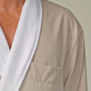 Microfiber Shawl Bathrobe, Terry Lined