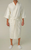 Basic Chamois Microfiber Kimono Bathrobe