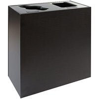 Modern Two-Stream Receptacle, 30 gal, 27x15x30