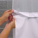 Hookless® It's a Snap!® 70"x54" Plain Weave Replacement Liners, White