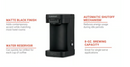 BRU Cuisinart® 1-Cup Pod Coffee Maker, Black