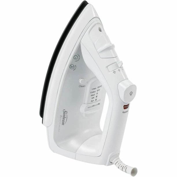 Sunbeam® greensense™ Mid-size Steam Iron,  Motion Smart® 3-way Auto Off, Drip Free, Non-Stick Soleplate, Self Clean,  Spray Mist,  White