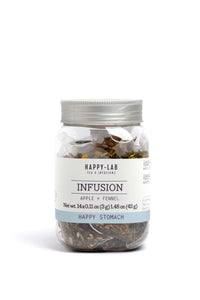 HAPPY-LAB Happy Stomach Infusion, Apple+Fennel, 14-Bag Jar