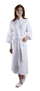 Lightweight Square Waffle Kimono Bathrobe