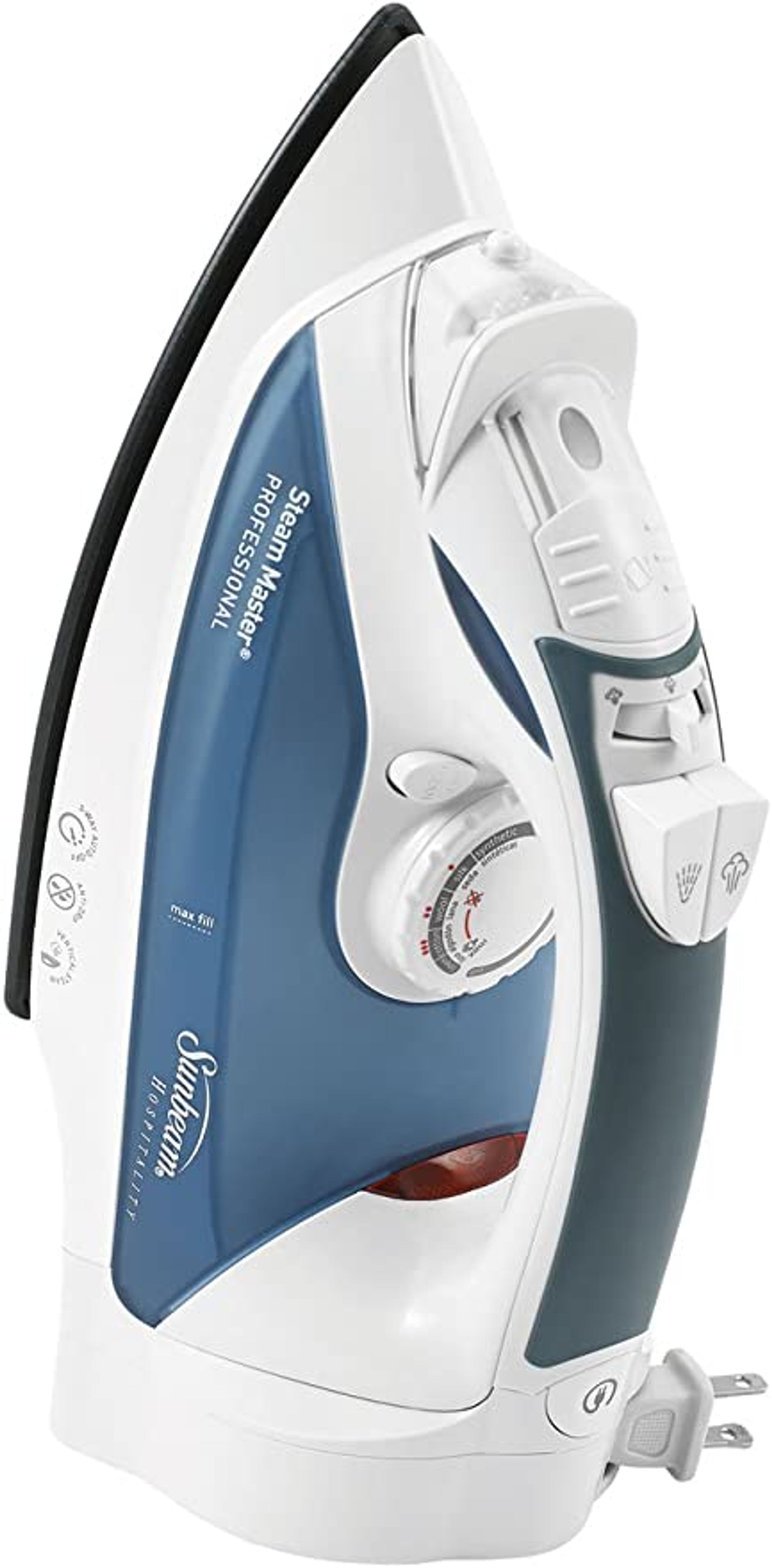 Sunbeam® greensense™ Full-size Steam Master, Motion Smart® with ClearView™ LED light, 3-way Auto Off, Drip Free, Non-Stick Soleplate, Vertical Steam, White