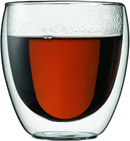 Pavina 2 pcs glass, double wall, small, 0.25 l, 8 oz, USA,
Transparent
