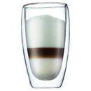 Pavina 2 pcs glass, double wall, large, 0.45 l, 15 oz, USA,
Transparent