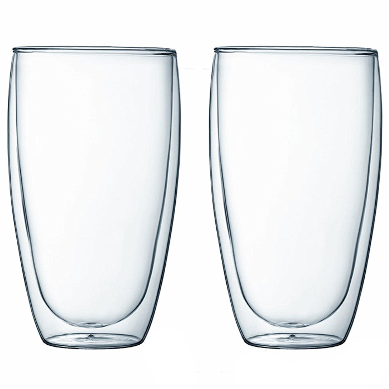 Pavina 2 pcs glass, double wall, large, 0.45 l, 15 oz, USA,
Transparent