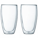 Pavina 2 pcs glass, double wall, large, 0.45 l, 15 oz, USA,
Transparent