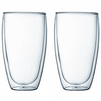 Pavina 2 pcs glass, double wall, large, 0.45 l, 15 oz, USA,
Transparent