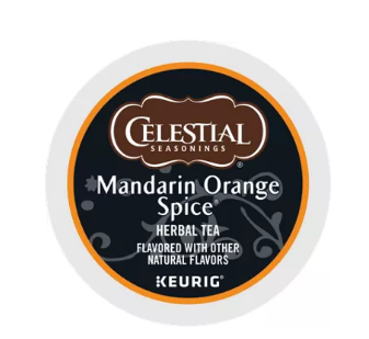 Celestial Seasonings® Mandarin Orange Spice Tea Tea - Herbal Tea Kosher De-Caffeinated K-Cups