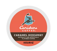 Caribou Coffee® Caramel Hideaway Medium Roast Kosher / Rainforest Alliance Flavored Caffeinated K-Cups