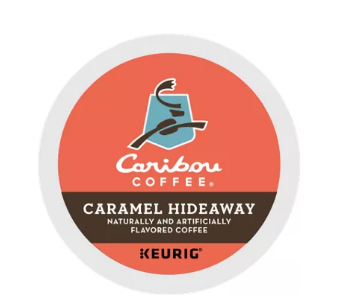 Caribou Coffee® Caramel Hideaway Medium Roast Kosher / Rainforest Alliance Flavored Caffeinated K-Cups