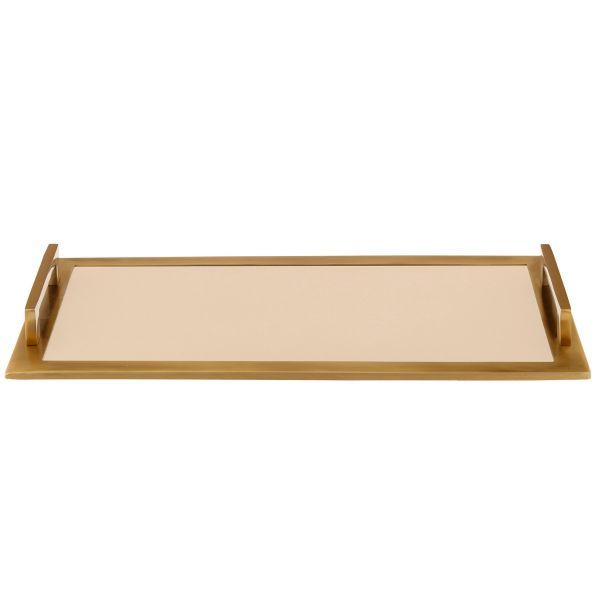 Gold Rush Stainless Tray Beige