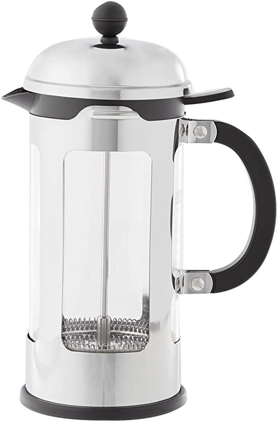 Chambord French Press Coffee Maker, 8 cup, 1.0 l, 34 oz,
stainless steel, Shiny