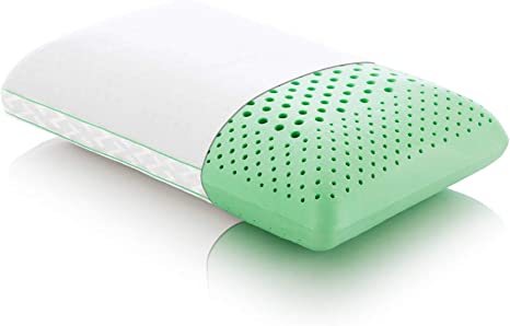 Peppermint Aromatherapy Memory Foam Pillow, 6" Loft, Green
