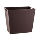 Handlebar Rectangle Wastebasket Chocolate Twill