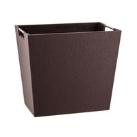 Handlebar Rectangle Wastebasket Chocolate Twill