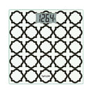 Digital Glass Bathroom Scale with Black/White Lattice