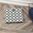 Digital Glass Bathroom Scale with Black/White Lattice