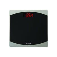 Digital Glass Bathroom Scale with Red LCD Display