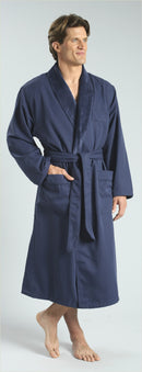 Microfiber Shawl Bathrobe, Plush Lined