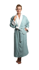 Microfiber Shawl Bathrobe, Terry Lined