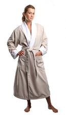 Microfiber Shawl Bathrobe, Terry Lined