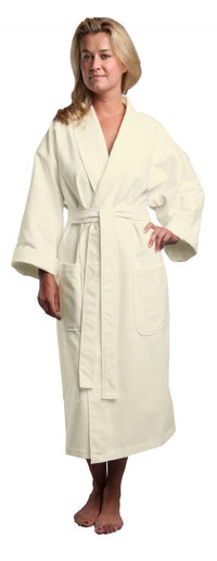 Basic Chamois Microfiber Shawl Bathrobe