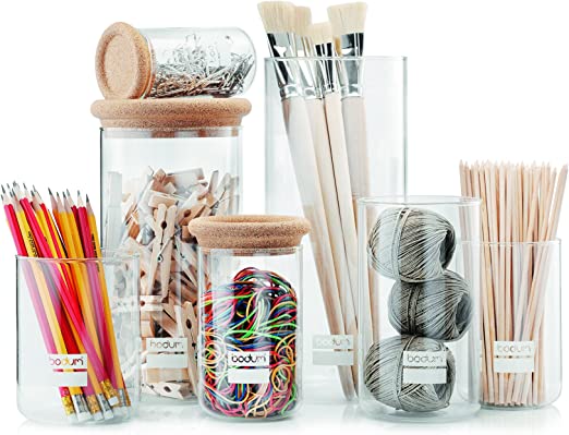 Yohki Storage jar with cork lid, 1.0 l, 34 oz, Cork
