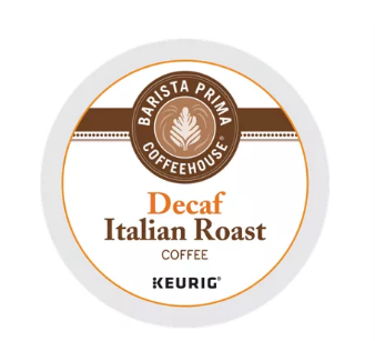Barista Prima Coffeehouse® Decaf Italian Roast Dark Roast Kosher De-Caffeinated K-Cups