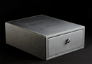 Accessory Box in Grey Leather