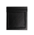 Notepad Holder, 3.4"x3.4" Paper, Faux Leather & Wood