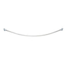 The Crescent® Curved 5' Adjustable Mounted Shower Rod, Bright