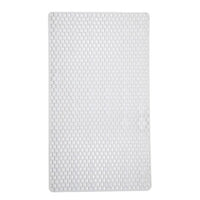 Rectangle Rubber Bath Mat White 15.3" x 27.5"