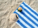 Pool Towel, 100% Cotton, 25#, Pinstripe