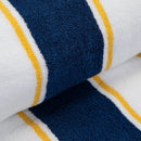 Pool Towel, 100% Cotton, 25#, Pinstripe