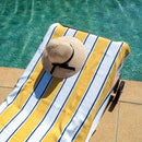 Pool Towel, 100% Cotton, 25#, Pinstripe