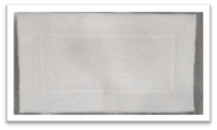 Bath Rug 21"x34" 1700gsm 100% Cotton Tufted Bath Rug w Frame Design