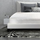 Bed Bug Quilted Mattress Encasement  W Built In Pad/ Zipper & Velcro, Top: 80 Gsm Microfiber; Filling 140 Gsm; Back: 40 Gsm Non Woven + Tpu 0.02; All Other Sides Are 100% Micro Polyester