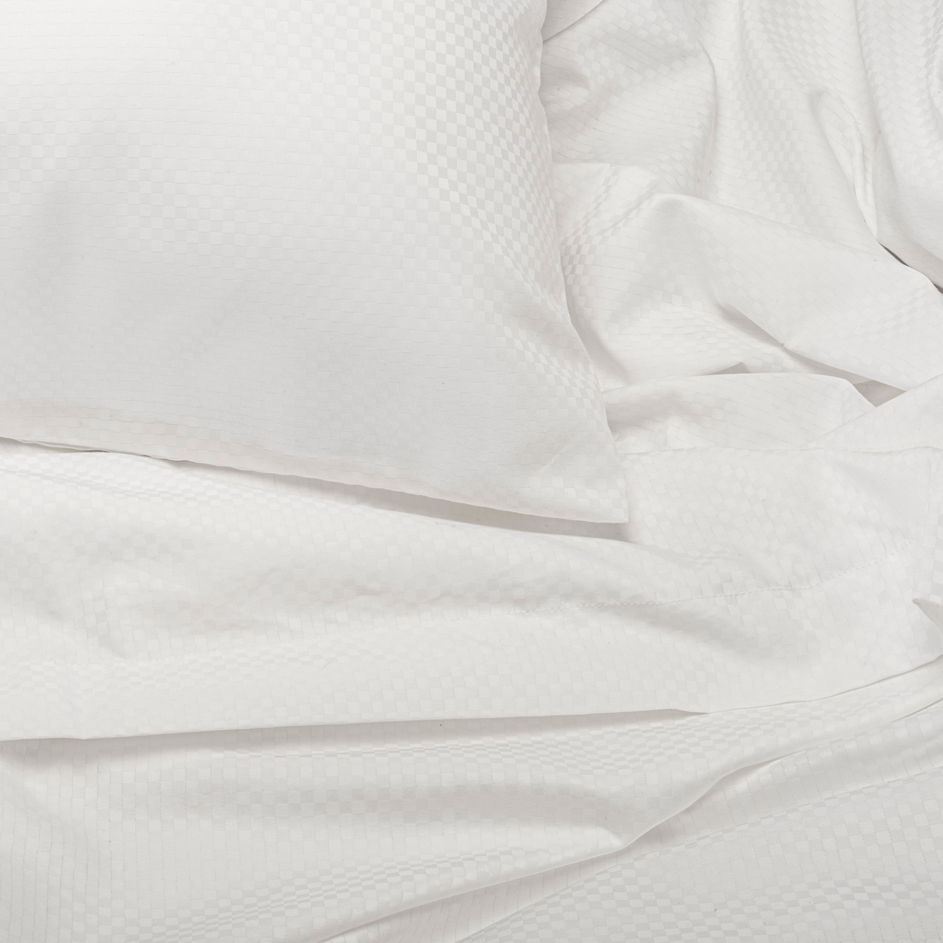 Duvet Cover T300 100% ELS Cotton, Microcheck Sateen