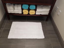 Bath Rug with Latex Backing 21"x34" 1700gsm 100% Cotton Tufted Bath Rug w Frame Design
