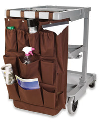 12 Pocket Caddy Bag, Brown