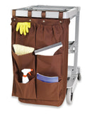6 Pocket Caddy Bag, Brown