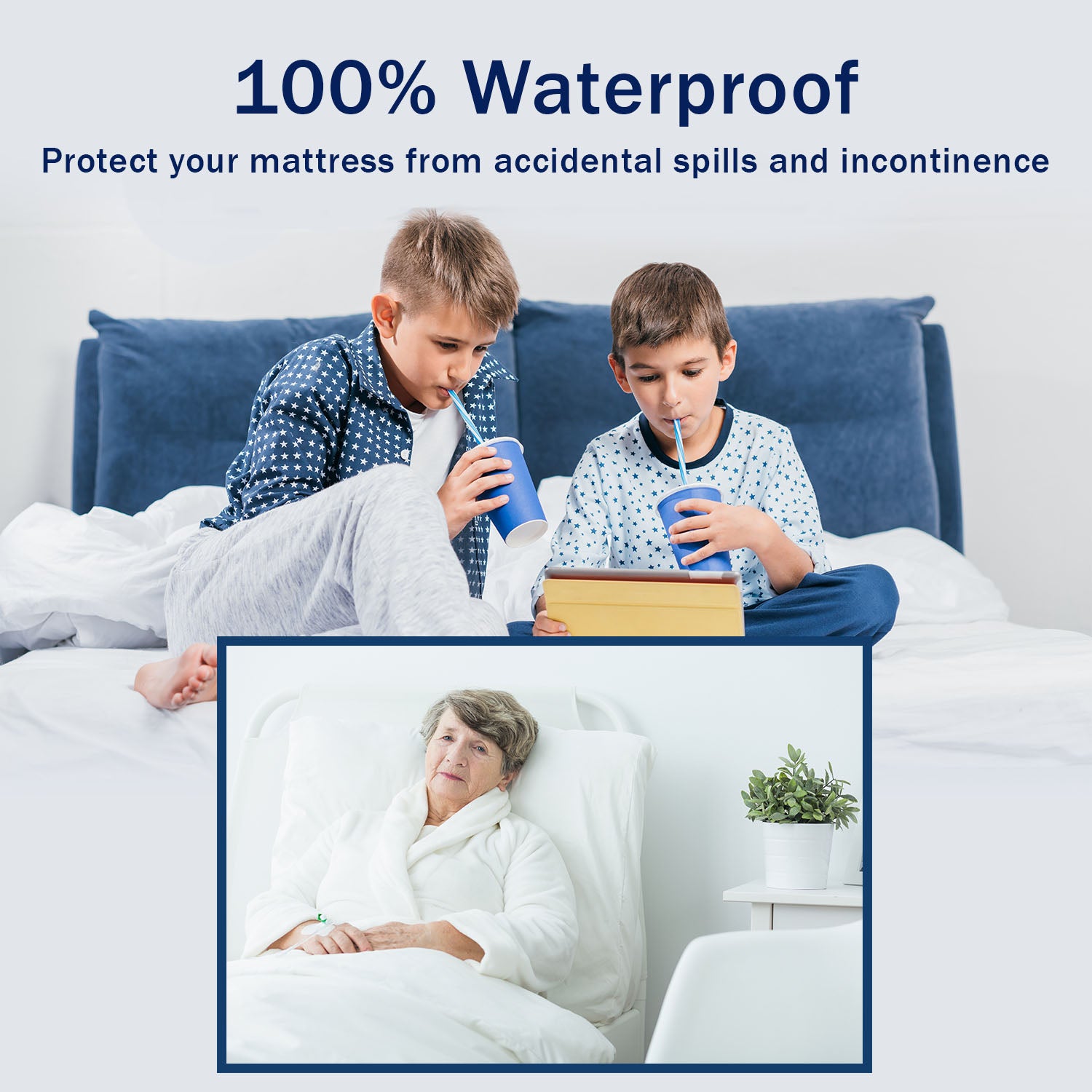 Platinum Waterproof Mattress Encasement with Mattress Pad