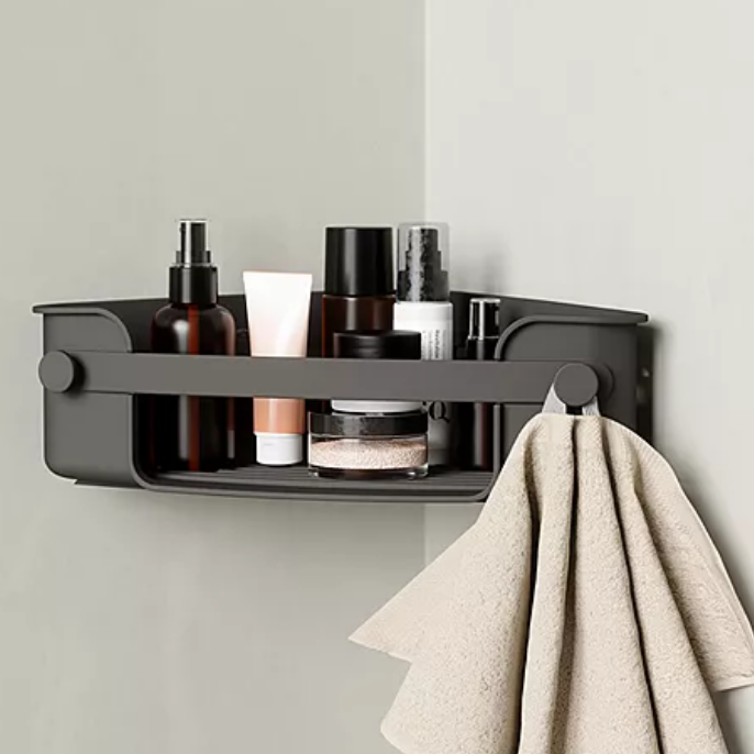 Flex Gel-Lock Corner Bin Black