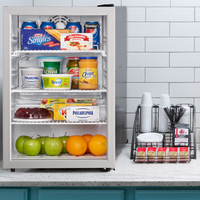 Compact Refrigerator 2.6 cu. ft. Glass Front